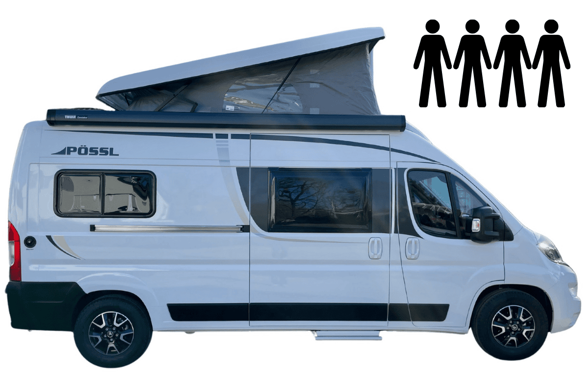 Kastenwagen Aufstelldach 4 Pers.